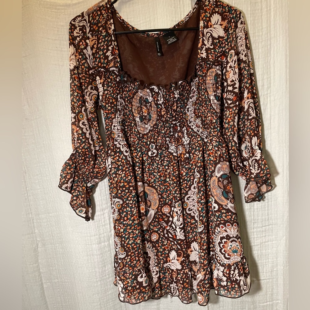New Directions - Boho Peasant Top - Size L